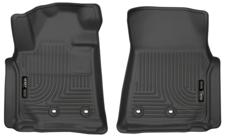 Husky Liners 13-16 Lexus LX570 / 13-16 Toyota Land Cruiser Weatherbeater Black Front Floor Liners Husky Liners Floor Mats - Rubber  AXOPROS