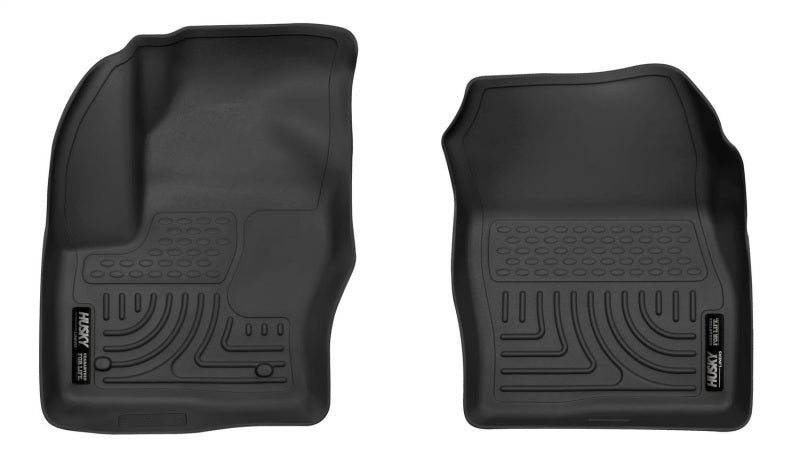 Husky Liners 13-18 Ford C-Max / 13-19 Ford Escape X-act Contour Series Front Floor Liners - Black Husky Liners Floor Mats - Rubber  AXOPROS