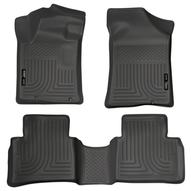 Husky Liners 13 Nissan Altima Weatherbeater Black Front & 2nd Seat Floor Liners Husky Liners Floor Mats - Rubber  AXOPROS