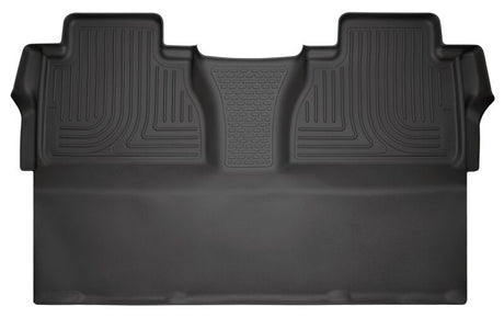 Husky Liners 14-15 Toyota Tundra CrewMax Cab Pickup Weatherbeater Black 2nd Seat Floor Liners Husky Liners Floor Mats - Rubber  AXOPROS