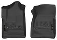 Husky Liners 14-17 Chevrolet Silverado 1500 Standard Cab X-Act Contour Black Front Floor Liners Husky Liners Floor Mats - Rubber  AXOPROS