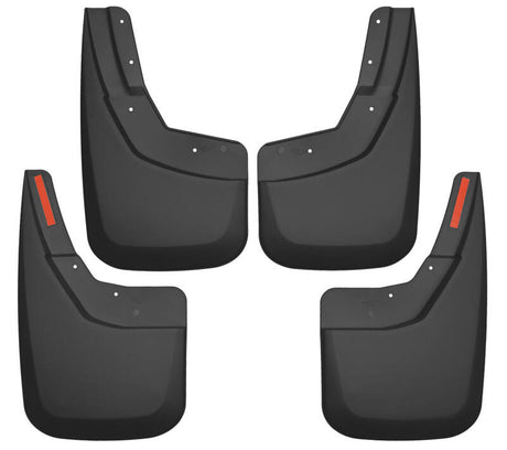 Husky Liners 14-17 Chevy Silverado 1500 / 15-16 Silverado 2500 HD Front and Rear Mud Guards - Black Husky Liners Mud Flaps  AXOPROS