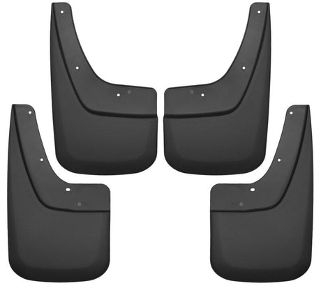 Husky Liners 14-17 GMC Sierra 1500 / 15-16 Sierra 2500 HD Front and Rear Mud Guards - Black Husky Liners Mud Flaps  AXOPROS