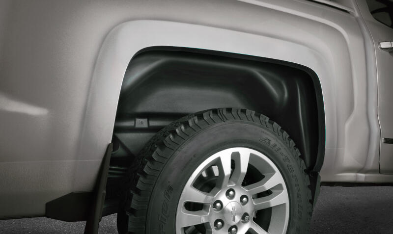 Husky Liners 14-17 GMC Sierra Black Rear Wheel Well Guards Husky Liners Wheel Well Liners  AXOPROS