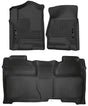 Husky Liners 14-18 Chevrolet Silverado Crew Cab X-Act Contour Front & Second Seat Floor Liners Husky Liners Floor Mats - Rubber  AXOPROS