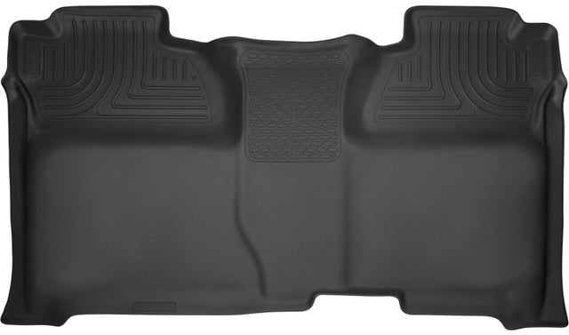 Husky Liners 14 Chevrolet Silverado 1500/GMC Sierra 1500 WeatherBeater Black 2nd Seat Floor Liners Husky Liners Floor Mats - Rubber  AXOPROS