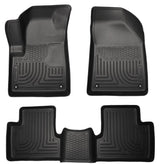 Husky Liners 14 Jeep Cherokee WeatherBeater Black Front and Second Seat Floor Liners Husky Liners Floor Mats - Rubber  AXOPROS