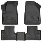Husky Liners 14 Jeep Cherokee WeatherBeater Black Front and Second Seat Floor Liners Husky Liners Floor Mats - Rubber  AXOPROS