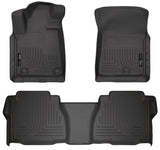 Husky Liners 14 Toyota Tundra Weatherbeater Black Front & 2nd Seat Floor Liners Husky Liners Floor Mats - Rubber  AXOPROS