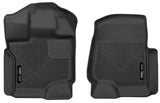 Husky Liners 15-23 Ford F-150 Super/Super Crew Cab WeatherBeater Black Front Floor Liners Husky Liners Floor Mats - Rubber  AXOPROS