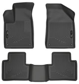 Husky Liners 15 Chrysler 200 Weatherbeater Black Front and Second Seat Floor Liners Husky Liners Floor Mats - Rubber  AXOPROS