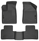Husky Liners 15 Chrysler 200 Weatherbeater Black Front and Second Seat Floor Liners Husky Liners Floor Mats - Rubber  AXOPROS