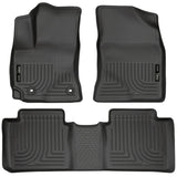 Husky Liners 15 Toyota Corolla Weatherbeater Black Front & 2nd Seat Floor Liners Husky Liners Floor Mats - Rubber  AXOPROS
