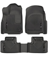 Husky Liners 16-22 Dodge Durango Weatherbeater Black Front & 2nd Seat Floor Liners Husky Liners Floor Mats - Rubber  AXOPROS