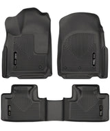 Husky Liners 16-22 Dodge Durango Weatherbeater Black Front & 2nd Seat Floor Liners Husky Liners Floor Mats - Rubber  AXOPROS