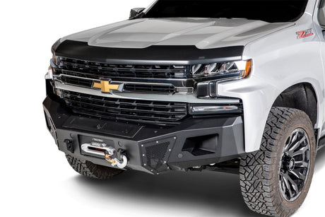 Husky Liners 17-19 Chevy Silverado 2500/3500 Aeroskin - Matte Black Husky Liners Hood Deflectors  AXOPROS