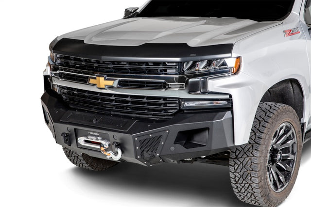 Husky Liners 17-19 Chevy Silverado 2500/3500 Aeroskin - Matte Black Husky Liners Hood Deflectors  AXOPROS
