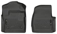 Husky Liners 17 Ford F-250 F-350 Super Duty Standard Cab WeatherBeater Black Front Floor Liners Husky Liners Floor Mats - Rubber  AXOPROS