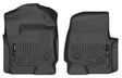 Husky Liners 17 Ford F-250 Super Duty SuperCab WeatherBeater Black Floor Liners Husky Liners Floor Mats - Rubber  AXOPROS
