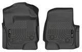 Husky Liners 17 Ford F-250 Super Duty SuperCab WeatherBeater Black Floor Liners Husky Liners Floor Mats - Rubber  AXOPROS