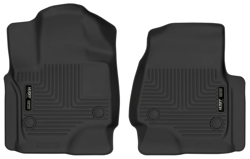 Husky Liners 18-22 Ford Expedition / 18-19 Lincoln Navigator X-Act Contour Black Front Floor Liners Husky Liners Floor Mats - Rubber  AXOPROS