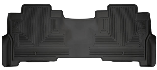 Husky Liners 18-22 Ford Expedition WeatherBeater Second Row Black Floor Liners Husky Liners Floor Mats - Rubber  AXOPROS