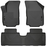 Husky Liners 18-23 GMC Terrain WeatherBeater Black Front & 2nd Seat Floor Liners Husky Liners Floor Mats - Rubber  AXOPROS