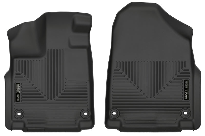 Husky Liners 18-23 Honda Odyssey WeatherBeater Black Front Floor Liners Husky Liners Floor Mats - Rubber  AXOPROS
