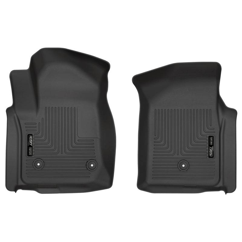 Husky Liners 19-20 Chevy Silverado WeatherBeater Black Floor Liners - Front Husky Liners Floor Mats - Rubber  AXOPROS