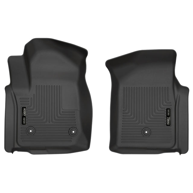 Husky Liners 19-20 Chevy Silverado WeatherBeater Black Floor Liners - Front Husky Liners Floor Mats - Rubber  AXOPROS