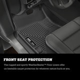 Husky Liners 19-21 Ram 2500/3500 Crew Cab Weatherbeater Black Front & 2nd Seat Floor Liners Husky Liners Floor Mats - Rubber  AXOPROS