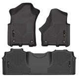 Husky Liners 19-21 RAM 2500/3500 Mega Cab Weatherbeater Front and 2nd Seat Floor Liners - Black Husky Liners Floor Mats - Rubber  AXOPROS