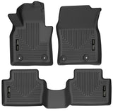 Husky Liners 19-22 Mazda 3 / 20-22 CX-30 WeatherBeater Front & 2nd Seat Floor Liners - Black Husky Liners Floor Mats - Rubber  AXOPROS