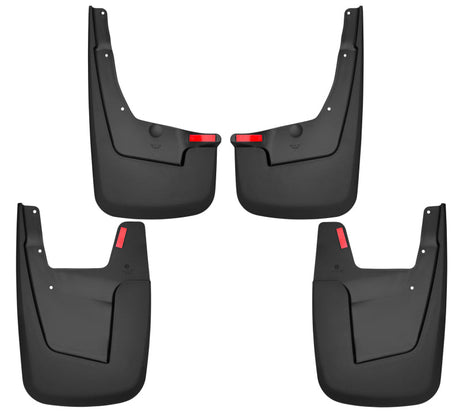 Husky Liners 19-22 RAM 1500 w/o OEM Fender Flares Custom-Molded Front & Rear Mud Guards Husky Liners Mud Flaps  AXOPROS
