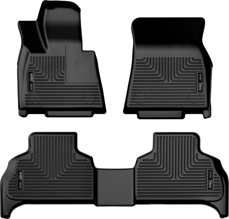 Husky Liners 19-23 BMW X5 Weatherbeater Black Front & 2nd Seat Floor Liners Husky Liners Floor Mats - Rubber  AXOPROS