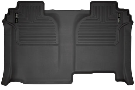 Husky Liners 19-23 Chevrolet Silverado 1500 CC WeatherBeater Black 2nd Row Floor Liners Husky Liners Floor Mats - Rubber  AXOPROS