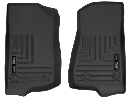 Husky Liners 19-24 Jeep Wrangler JL/JLU X-Act Contour Black Front Floor Liners Husky Liners Floor Mats - Rubber  AXOPROS