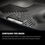 Husky Liners 19-24 JLU Jeep Wrangler 4 Door X-Act Contour Black Floor Liners (2nd Seat) Husky Liners Floor Mats - Rubber  AXOPROS