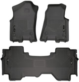 Husky Liners 19 Dodge Ram 1500 Quad Cab Weatherbeater Black Front & 2nd Seat Floor Liners Husky Liners Floor Mats - Rubber  AXOPROS