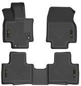 Husky Liners 20-21 Highlander All / 21 Highlander XSE Weatherbeater Front & 2nd Seat Liners - Black Husky Liners Floor Mats - Rubber  AXOPROS