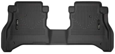 Husky Liners 20-21 Jeep Gladiator Crew Cab WeatherBeater 2nd Seat Black Floor Liners Husky Liners Floor Mats - Rubber  AXOPROS