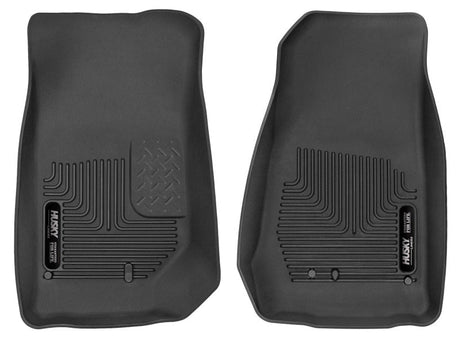 Husky Liners 2007-2014 Jeep Wrangler (2Dr/4Dr Unlimited) X-Act Contour Black Front Floor Liners Husky Liners Floor Mats - Rubber  AXOPROS