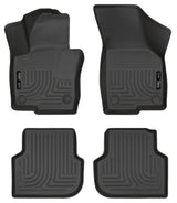 Husky Liners 2011 Volkswagen Jetta (Sedan) WeatherBeater Combo Black Floor Liners Husky Liners Floor Mats - Rubber  AXOPROS