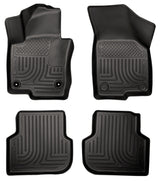 Husky Liners 2011 Volkswagen Jetta (Sedan) WeatherBeater Combo Black Floor Liners Husky Liners Floor Mats - Rubber  AXOPROS