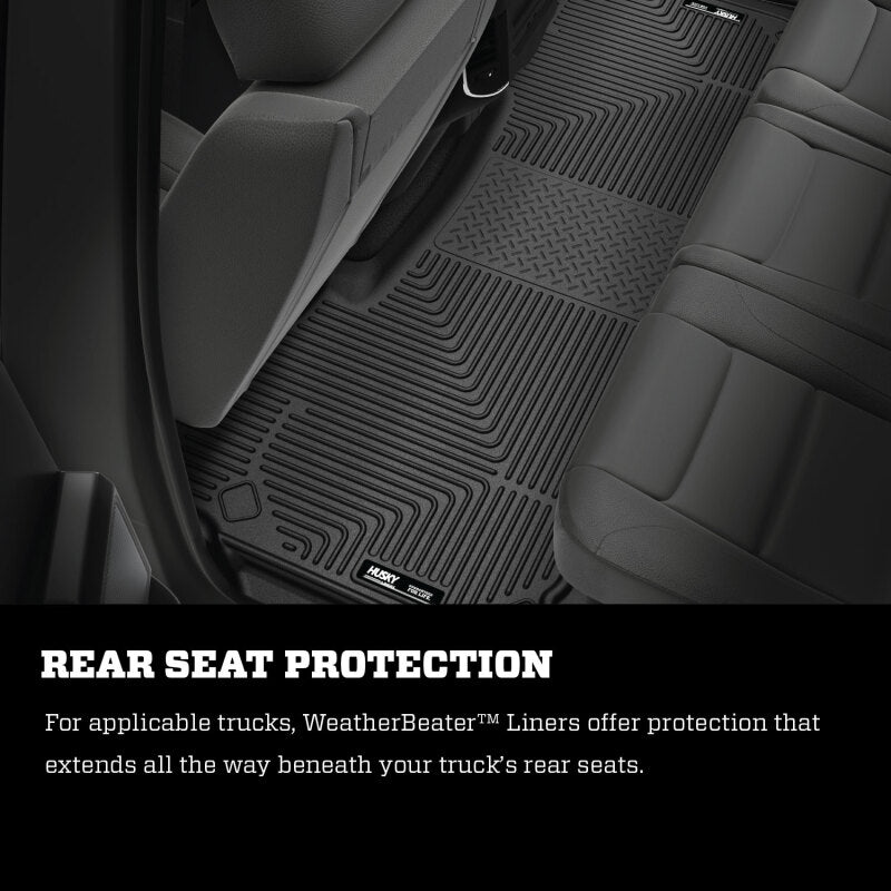 Husky Liners 2012 Dodge Ram 1500/2500/3500 Crew Cab WeatherBeater Combo Gray Floor Liners Husky Liners Floor Mats - Rubber  AXOPROS
