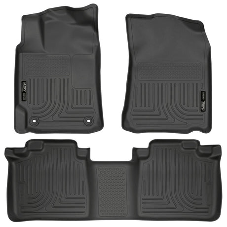 Husky Liners 2012 Toyota Camry WeatherBeater Combo Black Floor Liners Husky Liners Floor Mats - Rubber  AXOPROS