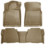Husky Liners 2012 Toyota Tundra Double/CrewMax Cab WeatherBeater Combo Tan Floor Liners Husky Liners Floor Mats - Rubber  AXOPROS