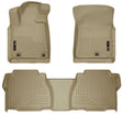 Husky Liners 2012 Toyota Tundra Double/CrewMax Cab WeatherBeater Combo Tan Floor Liners Husky Liners Floor Mats - Rubber  AXOPROS