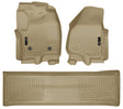 Husky Liners 2012.5 Ford SD Crew Cab WeatherBeater Combo Tan Floor Liners (w/o Manual Trans Case) Husky Liners Floor Mats - Rubber  AXOPROS