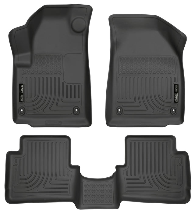 Husky Liners 2013 Dodge Dart WeatherBeater Black Front & 2nd Seat Floor Liners Husky Liners Floor Mats - Rubber  AXOPROS